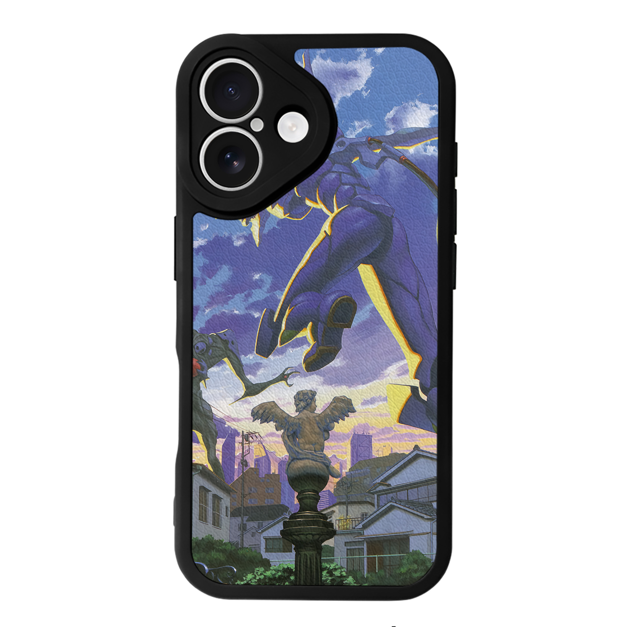 （画像用） EVA 新世紀エヴァンゲリオン 【iPhone 16シリーズ対応】シリコンスマホケース（レザー調） 材質：シリコン